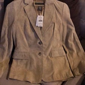 100% Genuine Leather Suede Jacket size 2